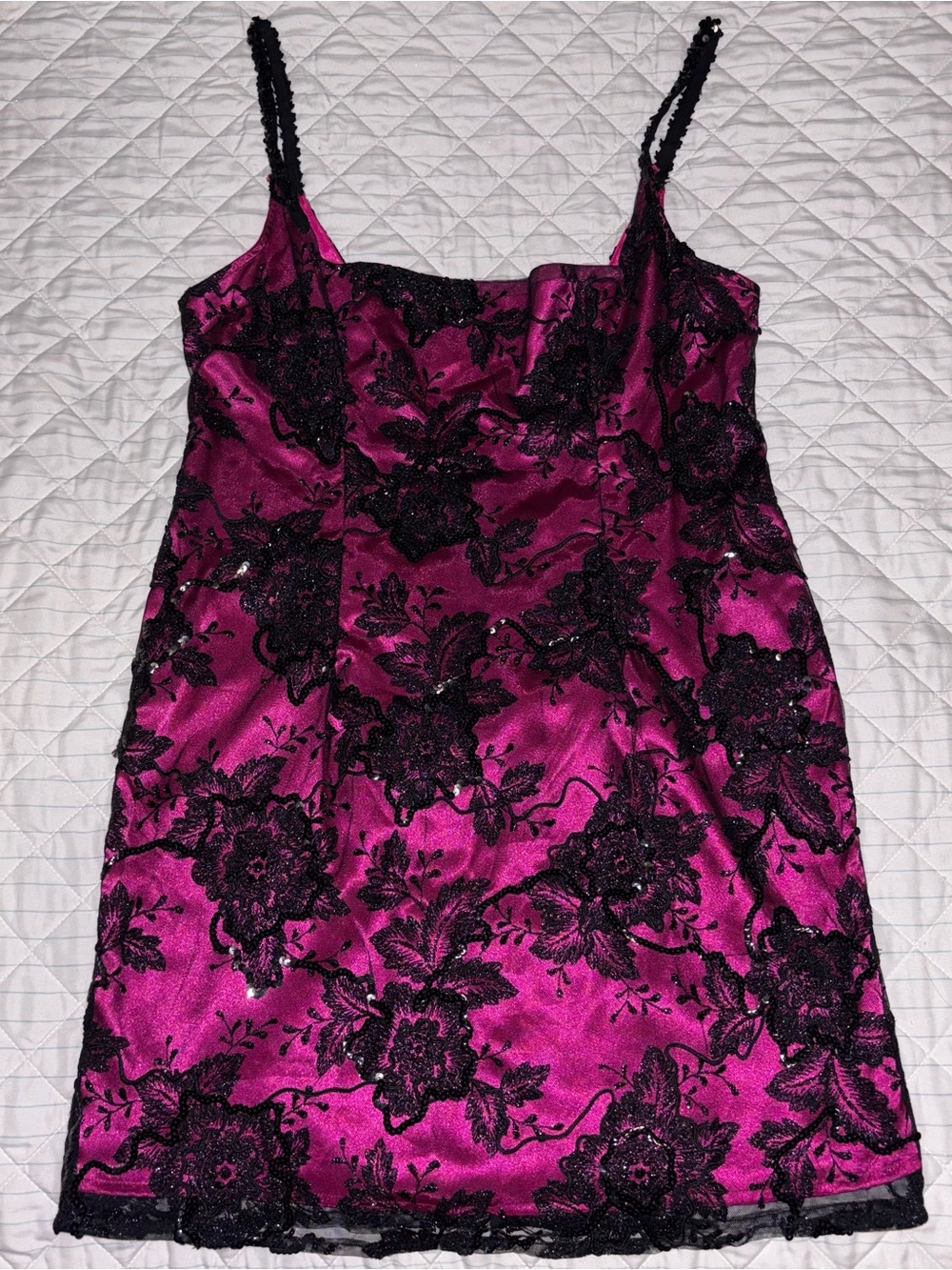 Victoria’s Secret Hot Pink Lace Mini Dress